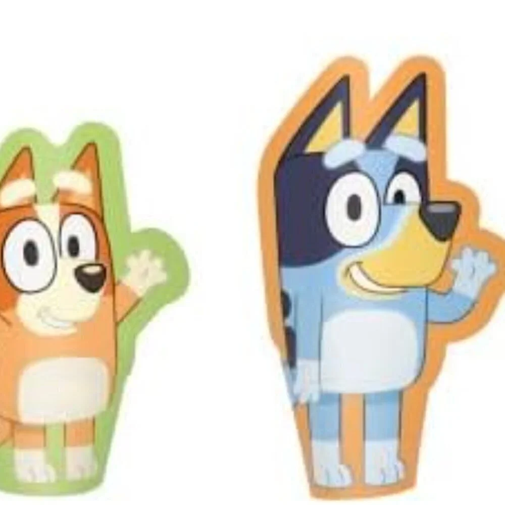 Bluey Paper Finger Puppets 16 ct. Total Party Favors / BRAND NEW